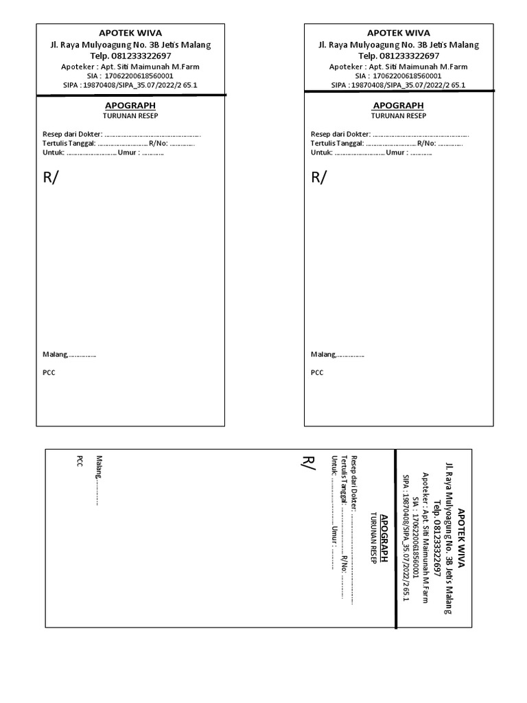 Copy Resep | PDF