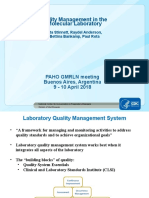 Laboratory Quality Management - Day 1