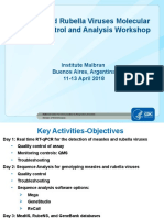 Measles and Rubella Viruses Molecular Quality Control and Analysis Workshop