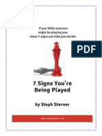 7 Signs Youre Being Played The Free Guide Updated 2018 Final