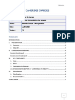 Cahier de Charges - Modification