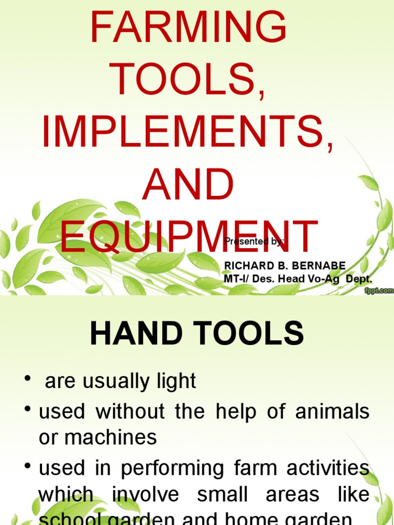 Tool Implement Equipment | PDF