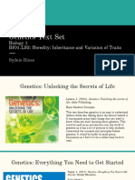 Genetics Text Set: Biology 1 BIO1.LS3: Heredity: Inheritance and Variation of Traits