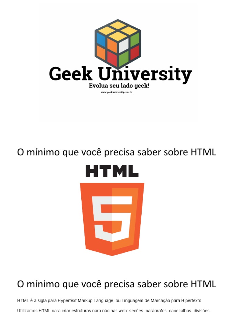 O essencial sobre HTML: estrutura básica de páginas web e principais ...