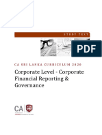 Corporate Financial Reporting & Governance