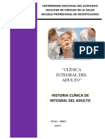 Clínica Integral Adulto Guías Odontología UNAP Puno