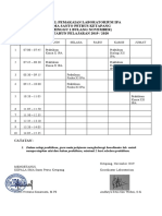 1.7 Jadwal Praktikum