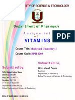 Vitamins: Department of Pharmacy