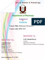 Department of Pharmacy: Vitamins