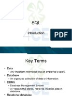 1 Introduction To SQL