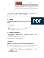 Objetivo: Proceso de Seguridad Y Salud Zanjas 01/11/2016 1