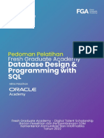 Pedoman Peserta FGA 2022 - Oracle - Database Design - Programming With SQL