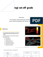 Strategi Cut Off Grade