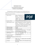 Retender Notice E-Government Procurement (e-GP) TENDER NO IKL/STP/2021/2