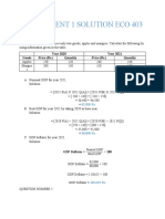 Assignment 1 Solution Eco 403