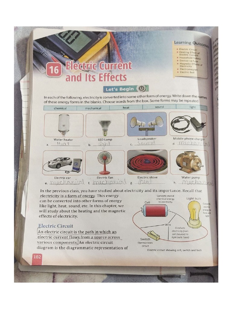 CH Electric Current Class 7 PDF