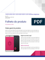 Folheto Do Produto: 122312321331123123213231123132sua Empresa