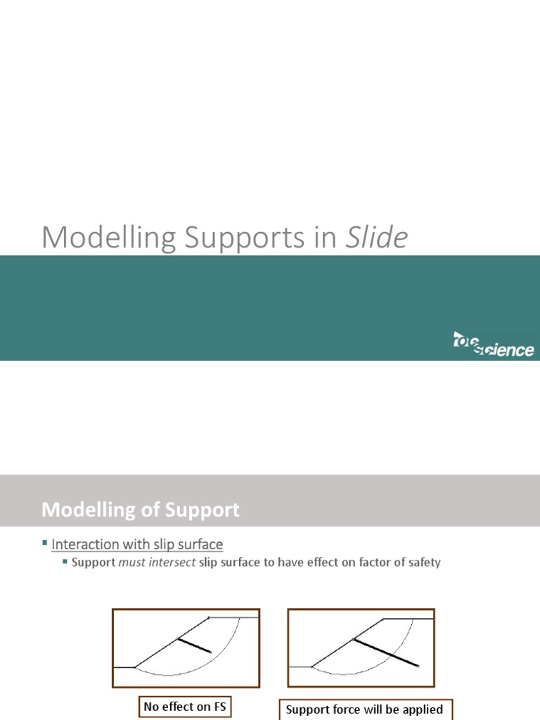 Support Modeling for Slope Stability Analysis | PDF | Deep Foundation ...