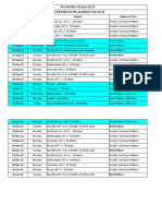 Test Schedule-Pre Uni Plus 1st Year 22-23