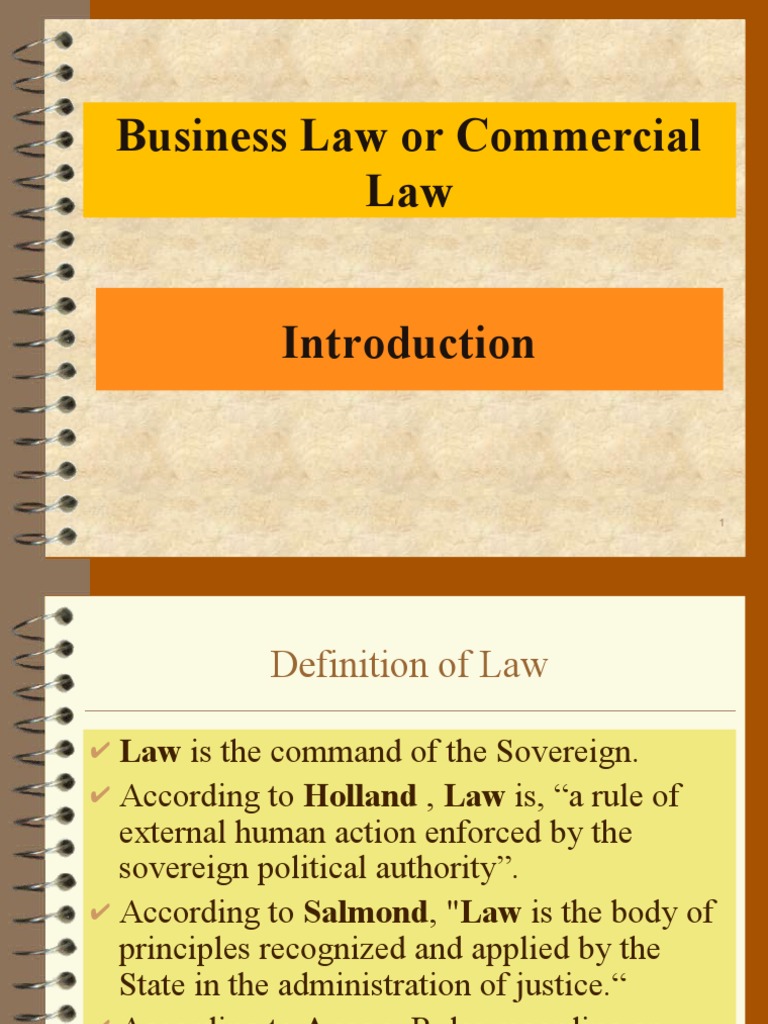 Business Law or Commercial Law PDF Guarantee Law Of Agency
