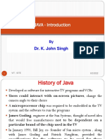 JAVA - Introduction: Dr. K. John Singh