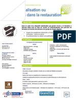 Professionnalisation Ou Qualification Dans La Restauration: Objectifs