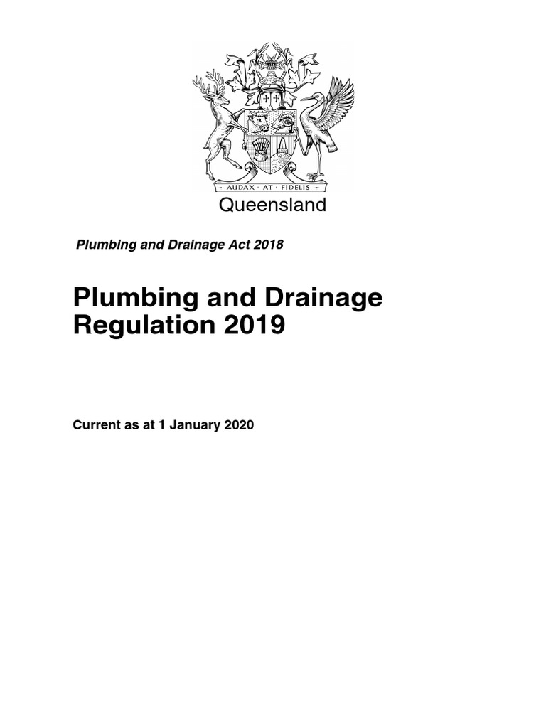 Plumbing and Drainage Regulation 2019 | PDF | Sewage Treatment | Plumbing