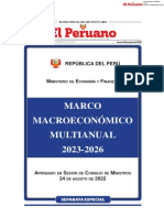 Marco Macroeconomico Multianual 2023 2026 Separata Especial Marco Macroeconomico