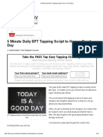 5 Minute Daily EFT Tapping Script To Have A Great Day