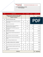 Presupuesto N°015