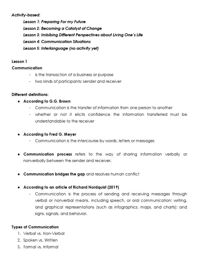 Pur com notes download free pdf communication nonverbal communication