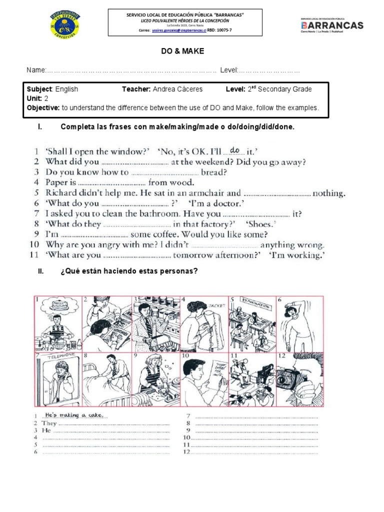 Do make exercises pdf