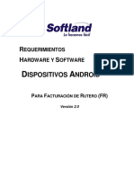 Dispositivo Android - Requerimientos de Hardware y Software - 7.00
