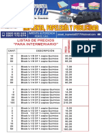 Precios Intermediarios