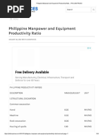 Construction Manpower Loading Schedule | PDF