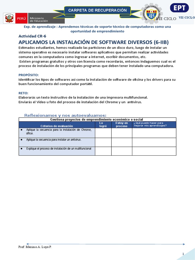 Instalación y Desinstalación de Software en Windows | PDF | Software ...