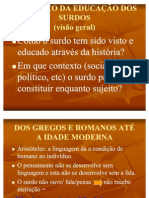 HISTÓRICO DA ED DE SURDOS