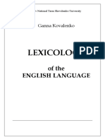 Kovalenko Lexicology