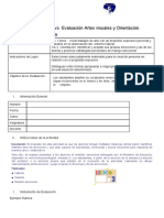 Evaluación Artes y Orientación. 22 de Junio