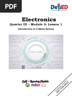 Electronics: Quarter III - Module 3: Lesson 1