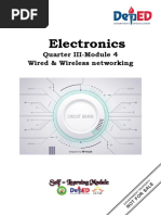 Electronics: Quarter III-Module 4 Wired & Wireless Networking