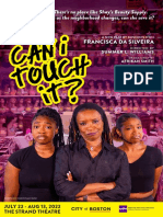 "can i touch it?" Playbill, Company One Theatre