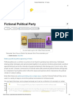 Fictional Political Party - TV Tropes