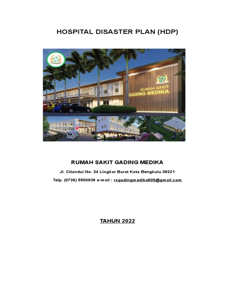 A. Hospital Disaster Plan | PDF