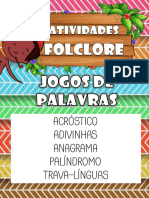 Jogos de Palavras - Atividades Folclore - Materiaispdg