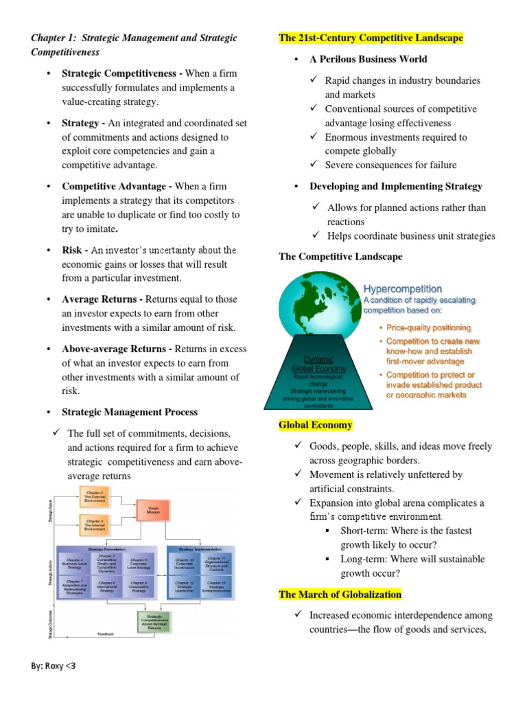 Strategic Management and Competitiveness | PDF | Strategic Management ...