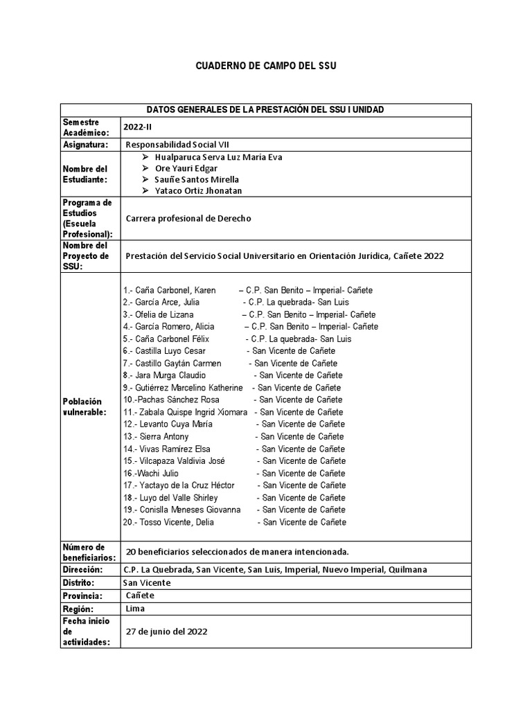 Cuaderno De Campo Pdf