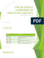 Problemas de Pareja y Modalidades de Intervención Específica