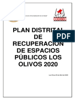 Plan Distrital de Recuperacion de Espacios Publicos Los Olivos 2020