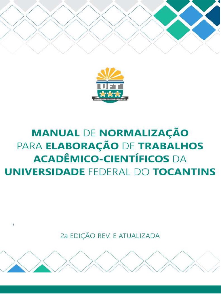 Manual Elaboração de Trabalho Científicos Da UFT 2022 | PDF | Citação ...